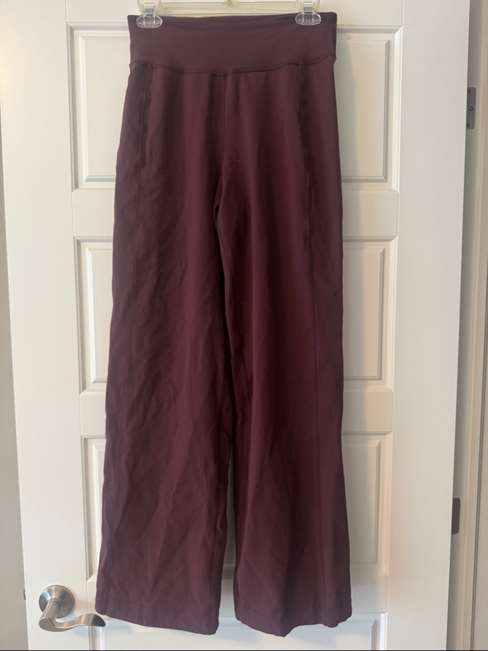 lululemon athletica Wide Leg Pants in Deep Burgundy